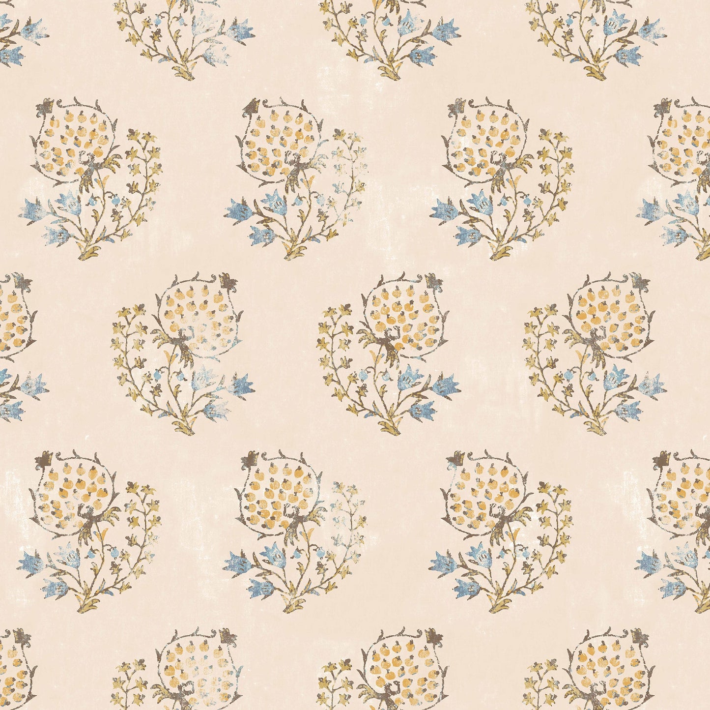 Calista Blue/Yellow Wide-Width Wallpaper