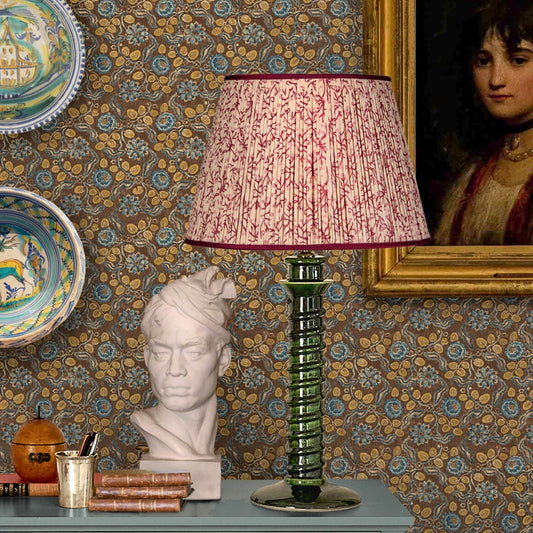 Evora Antique Chocolate/Blue Wide-Width Wallpaper