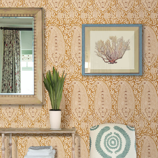 Jamawar Old Gold Grasscloth Roll