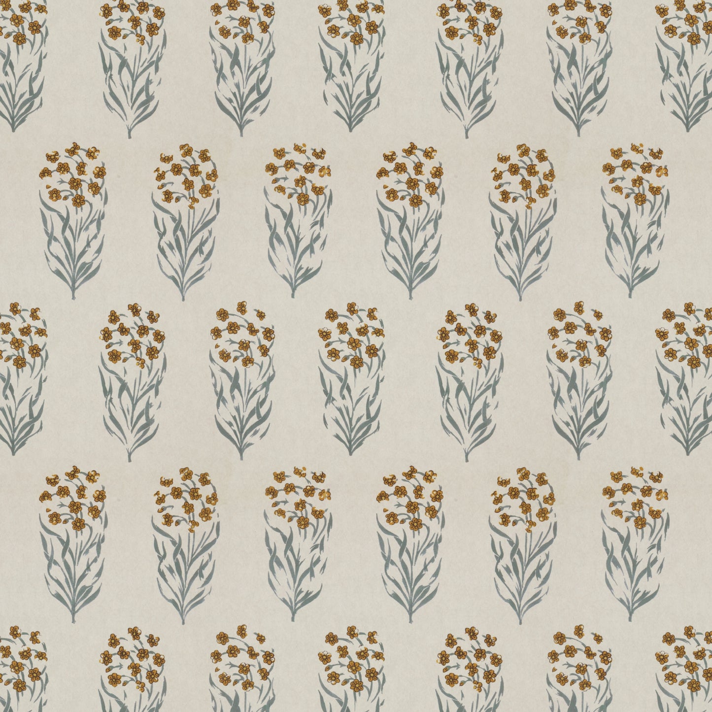 Kalindi Blue Yellow Wide-Width Wallpaper