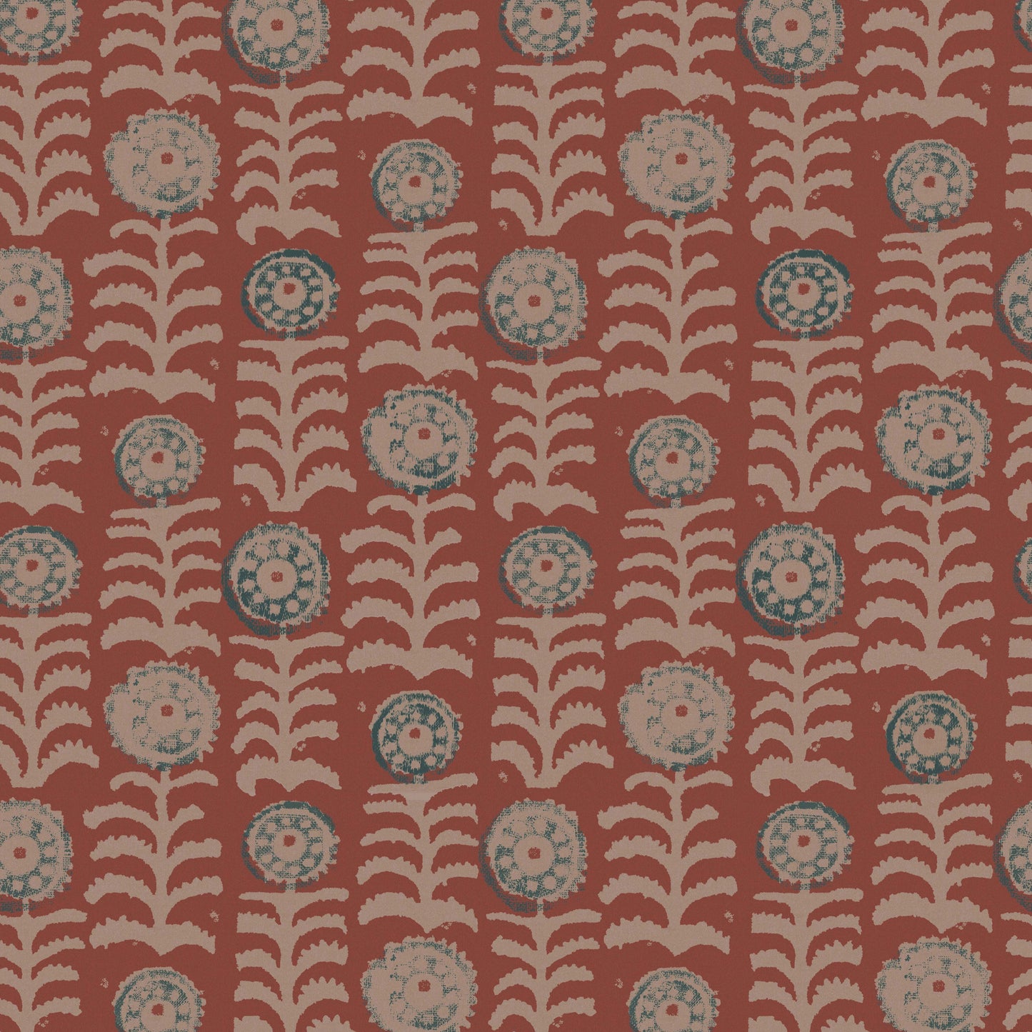 Killi Antique Red Wide-Width Wallpaper