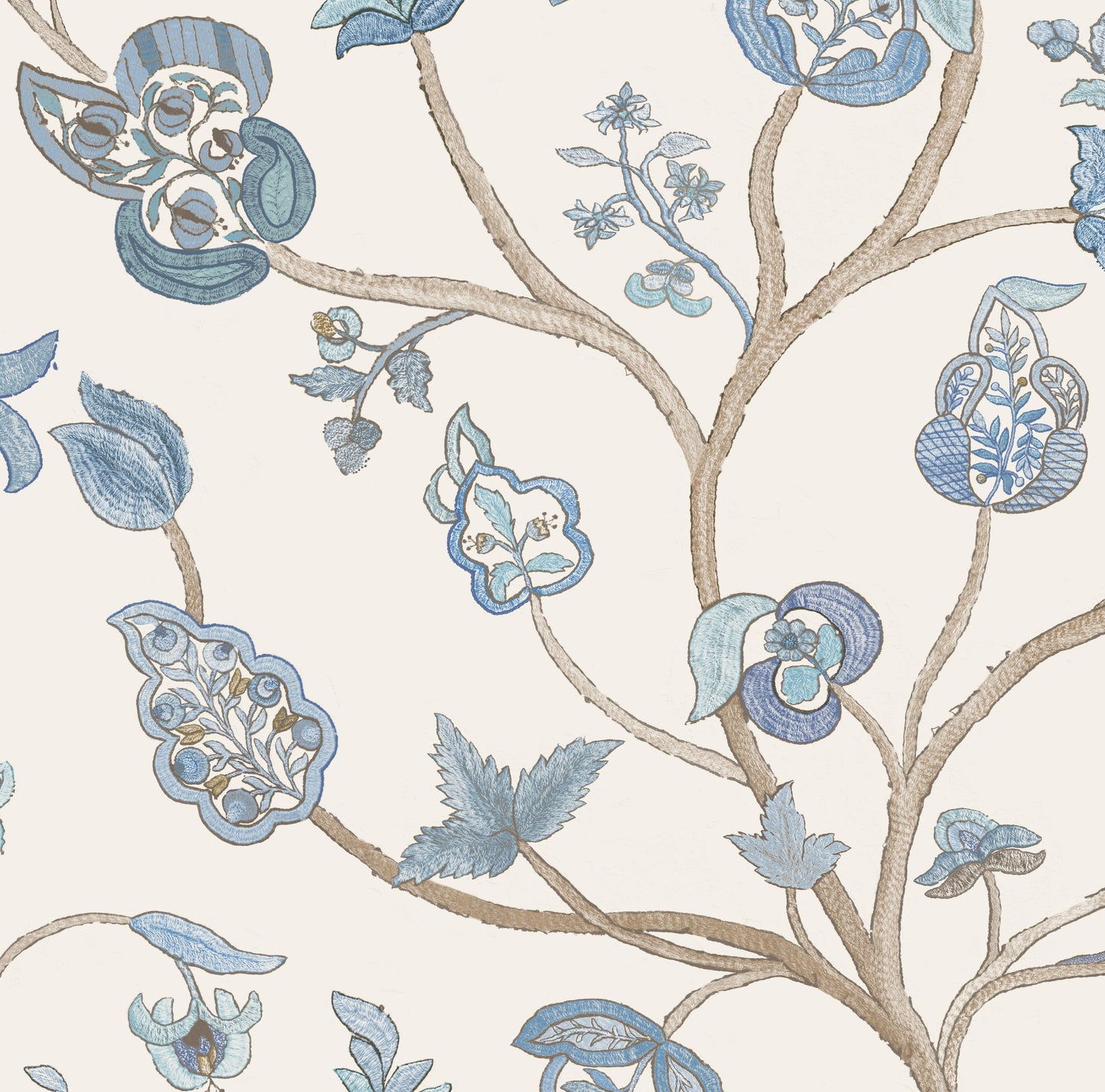 Little Begum Delft Blue Wallpaper Roll