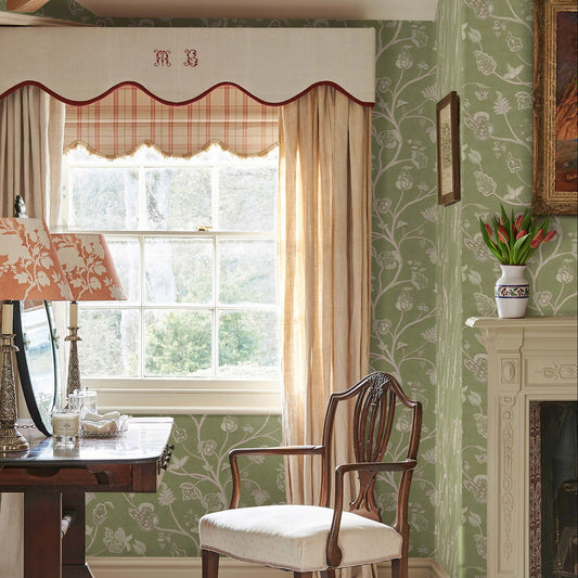 Little Begum Garden Green Wallpaper Roll