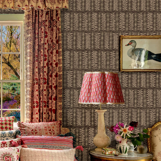 Little Zanzibar Chocolate Wide-Width Wallpaper
