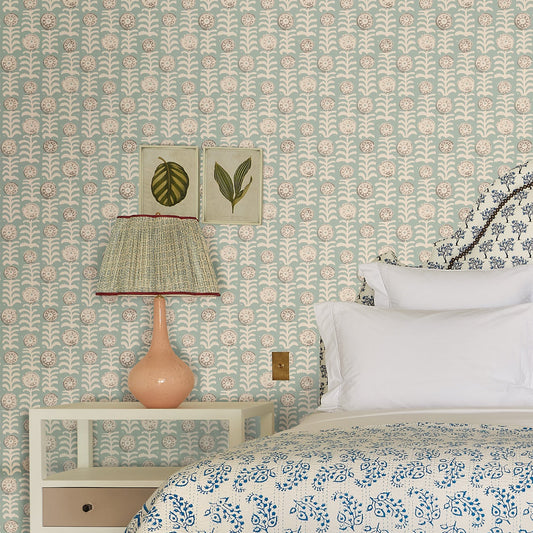 Killi Antique Duck Egg Wide-Width Wallpaper