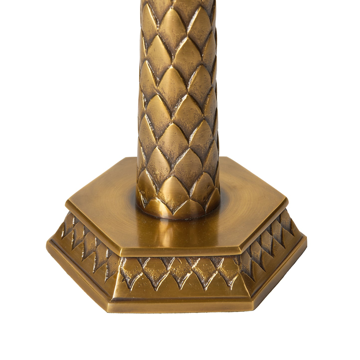 Antique Brass Palm Tree Lamp Base