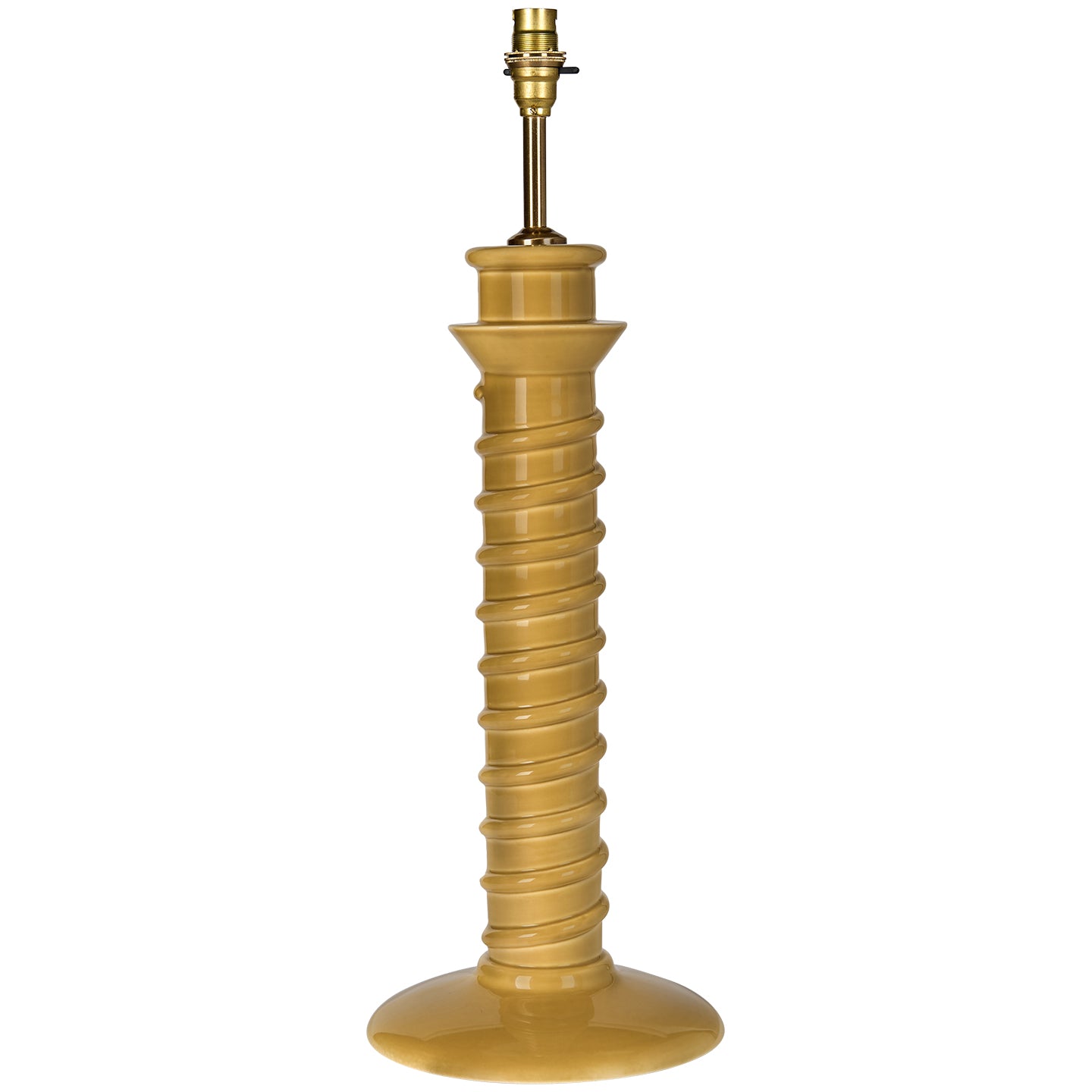 Mustard Torca Ceramic Lamp Base – Penny Morrison