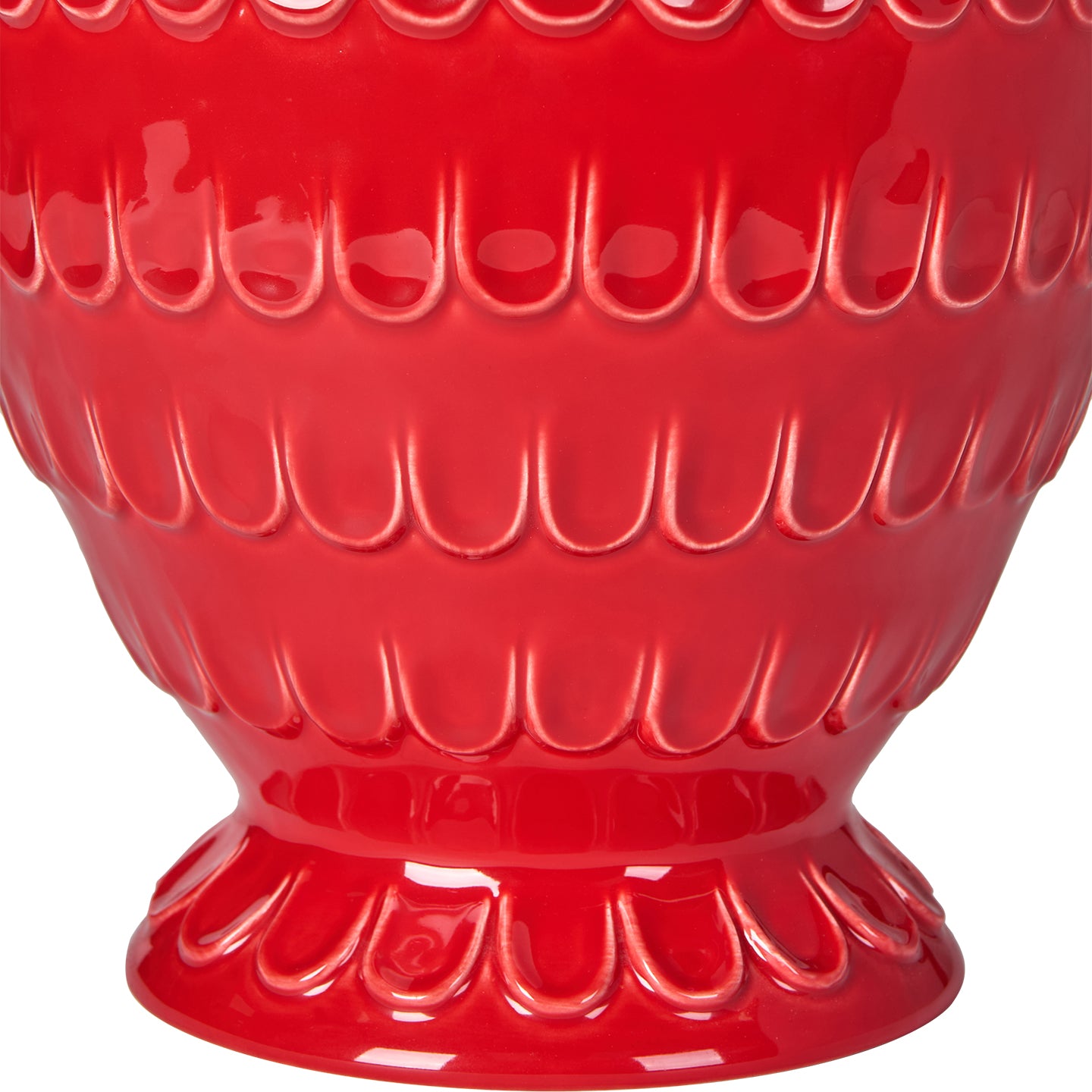Red Tamera Ceramic Lamp Base