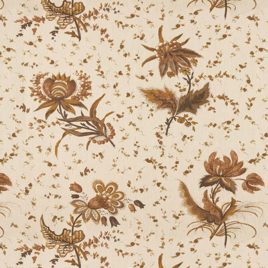 Thistle Flower Cinnamon Fabric