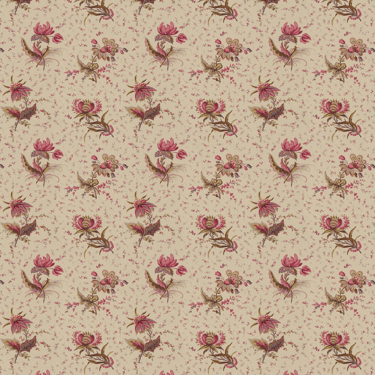 Little Thistle Flower Antique Pink Sample – full width front