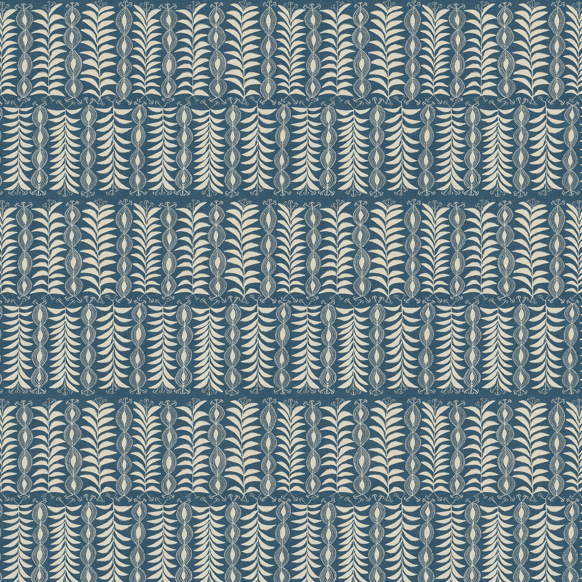 Little Zanzibar Performance Indigo Fabric Sample — full width