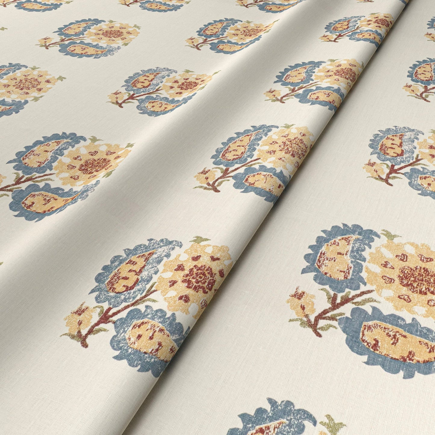 Helena Indigo Fabric