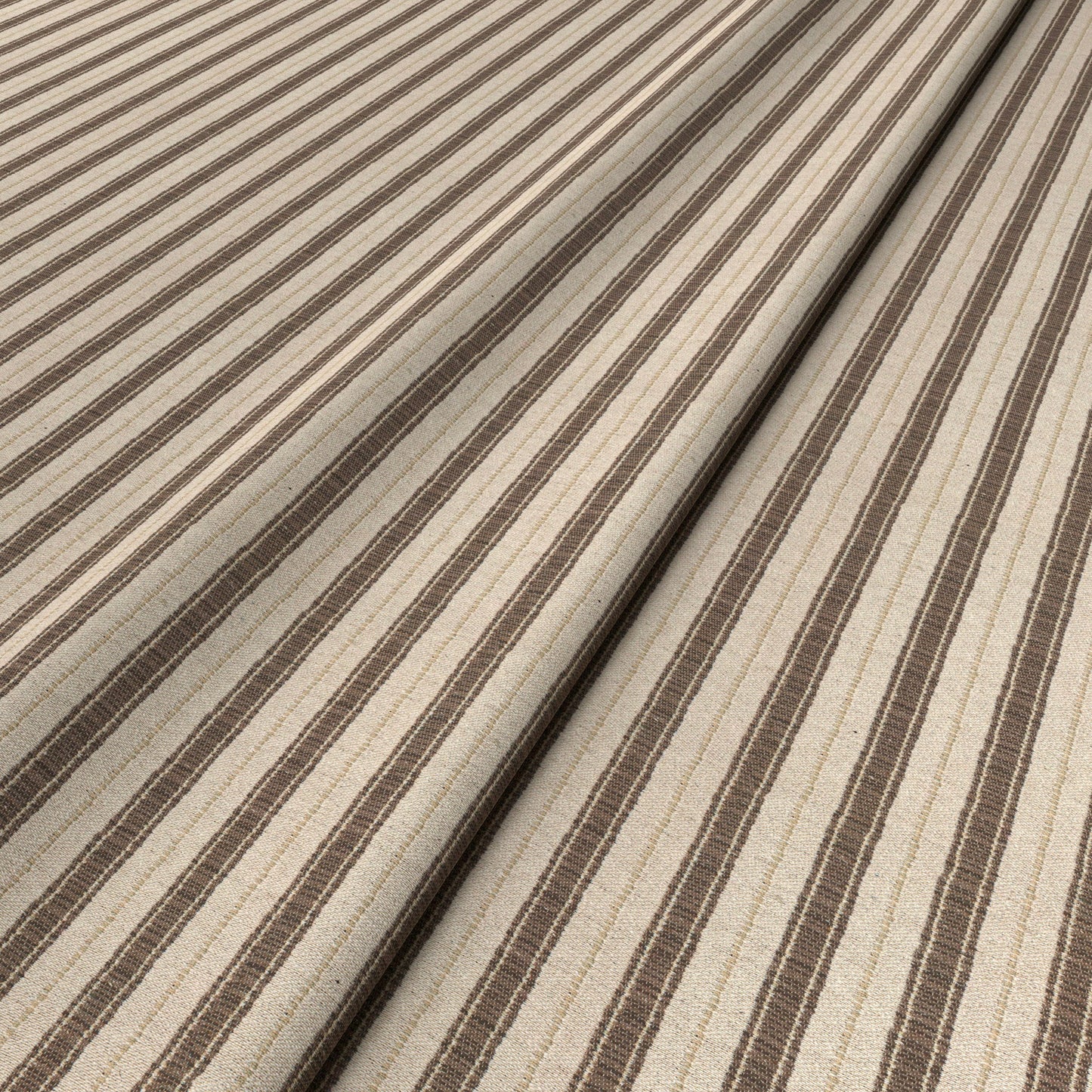 Sketched Stripe Mushroom Fabric