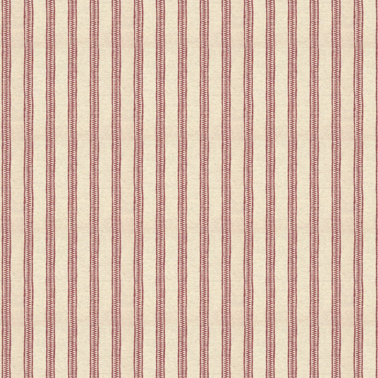 Ticking Stripe Rose Fabric