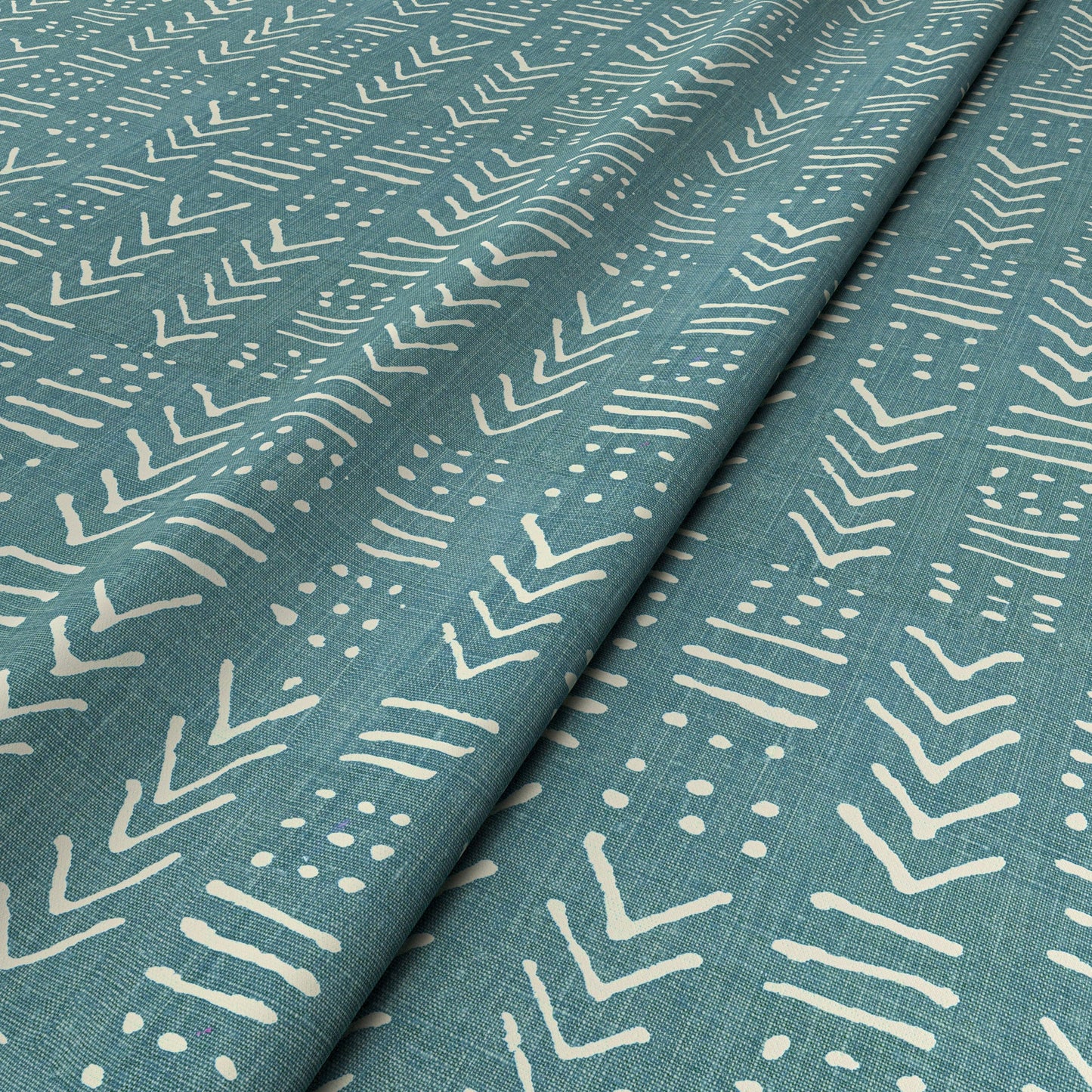 Luma Green Petrol Fabric