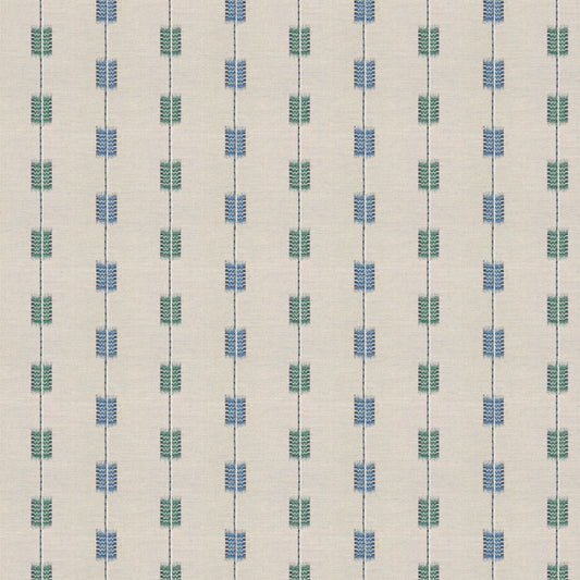 Zig Zag Stripe Azure/Kingfisher Fabric