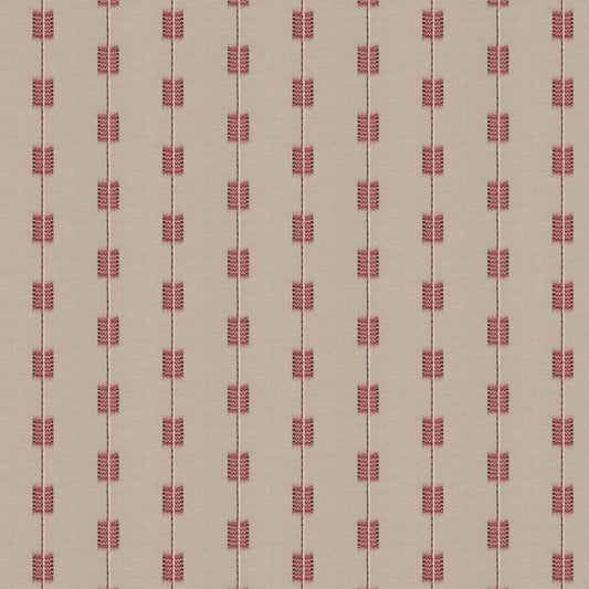 Zig Zag Stripe Red Fabric