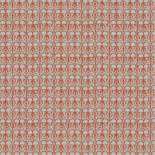Ashok Orange on Natural Fabric