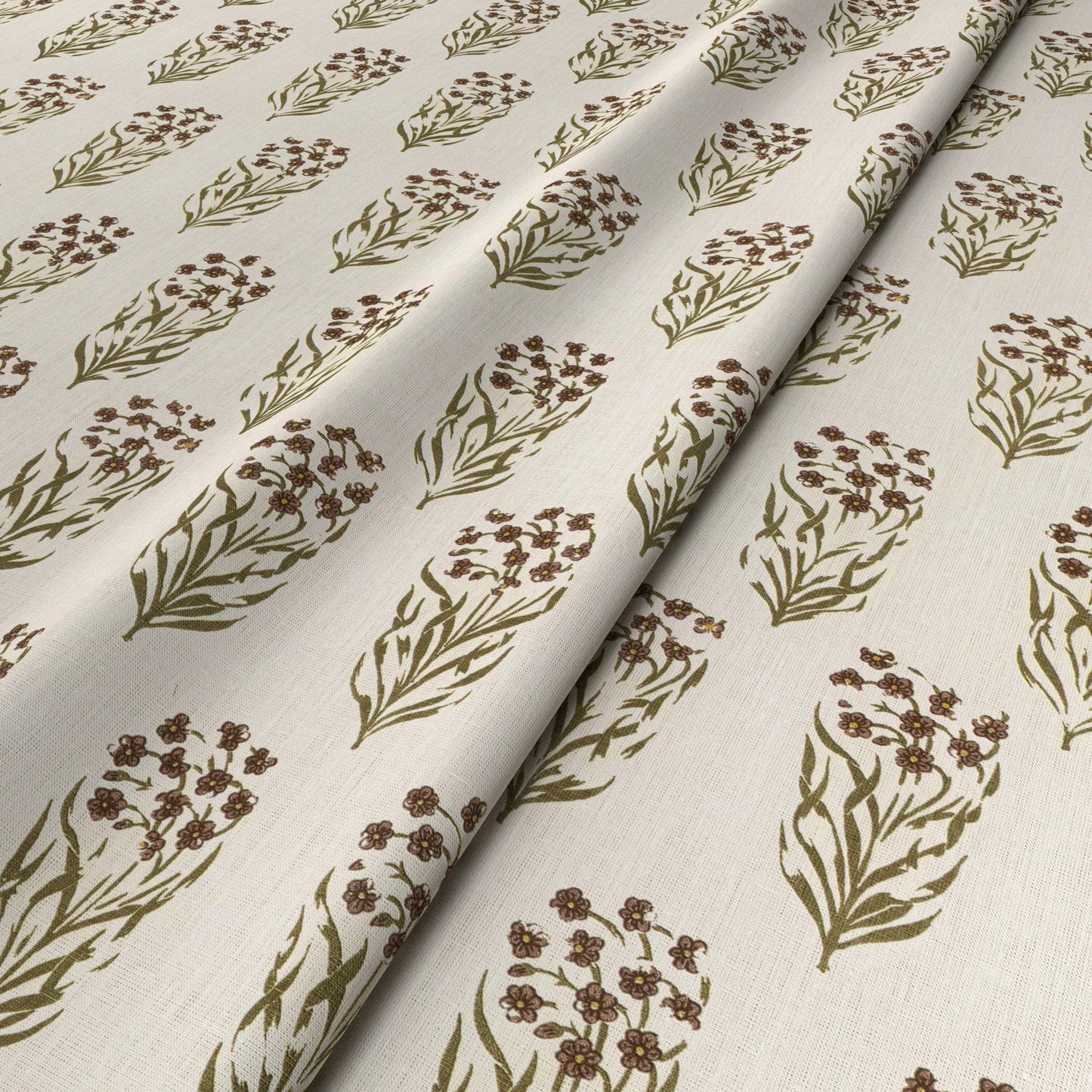Kalindi Green/Sienna Fabric