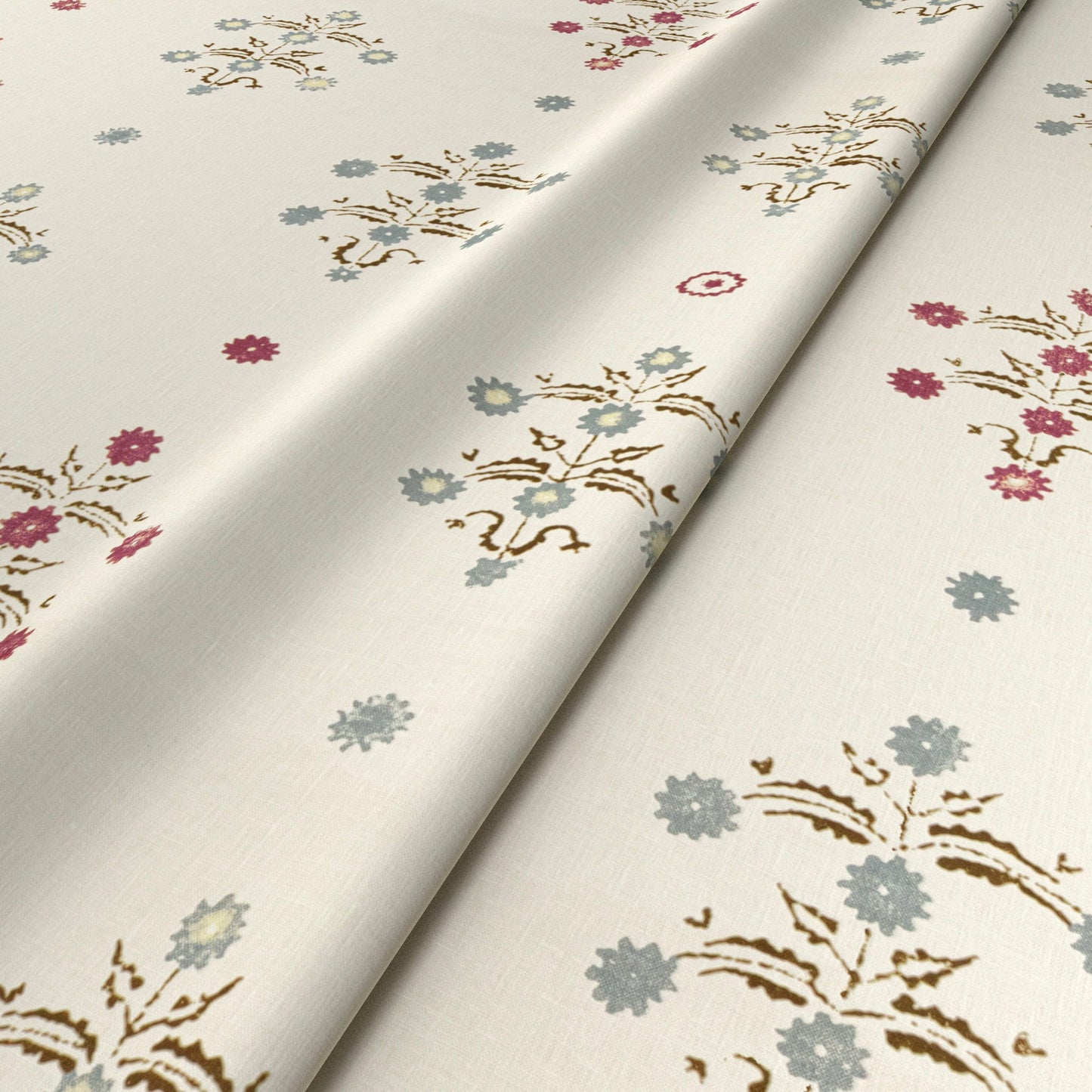 Yasmina Red/Blue Fabric