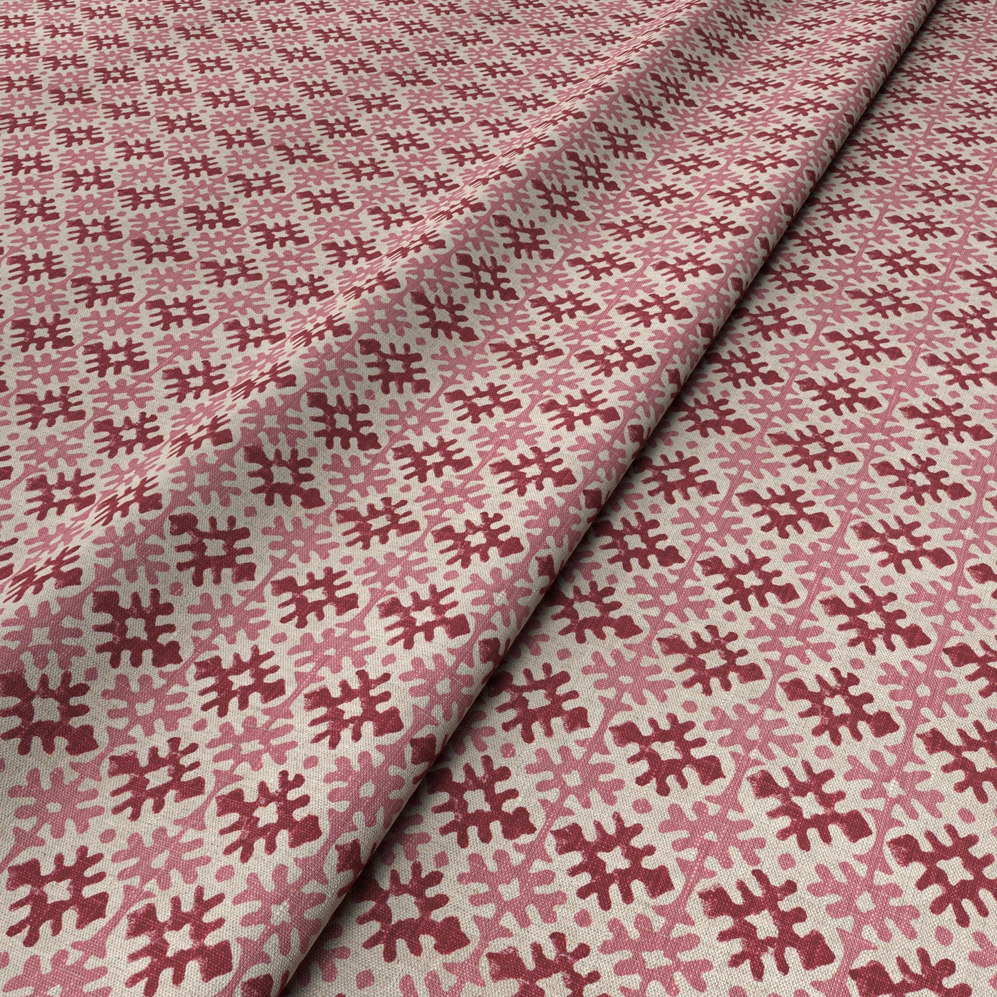 Hemant Pink/Red Fabric
