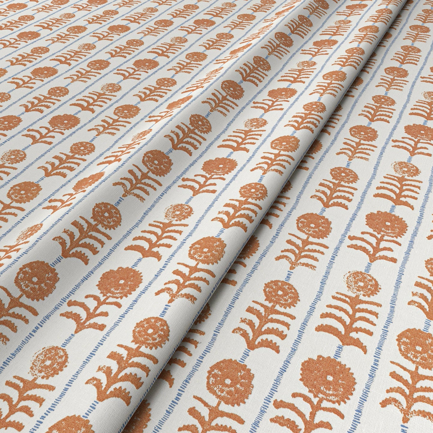 Killi Stripe Orange Fabric