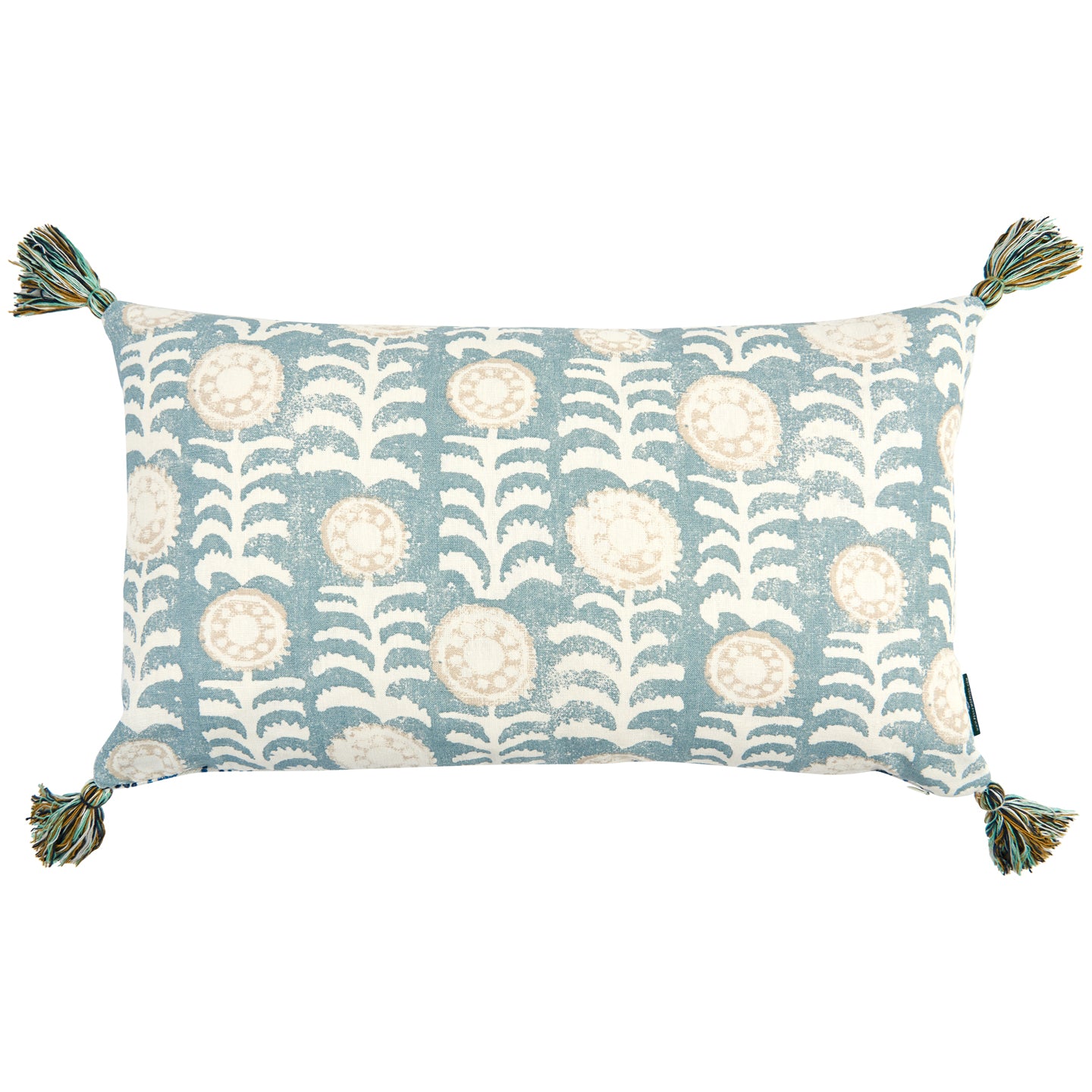 【WCS2026】キルリア ピンズ ピンラリー Killi Blue and Andean Vertical Stripe Blue Cushion with Blue and