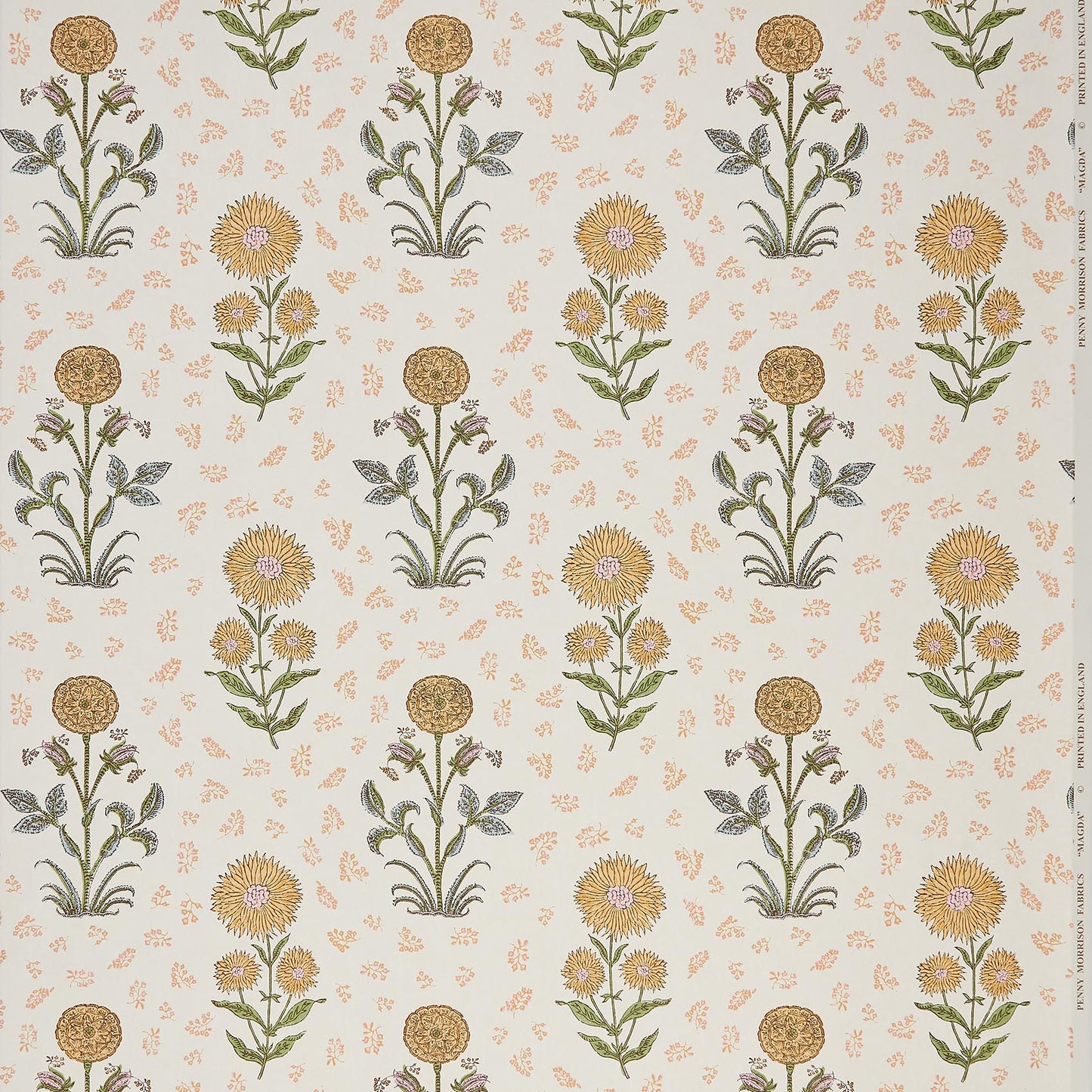 Magda Yellow Wide-Width Wallpaper Sample