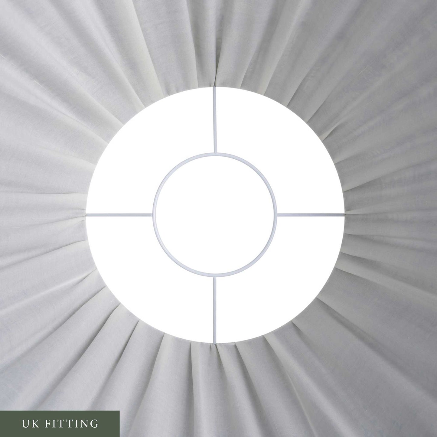 Flowerberry Green Laminated Pembroke Lampshade