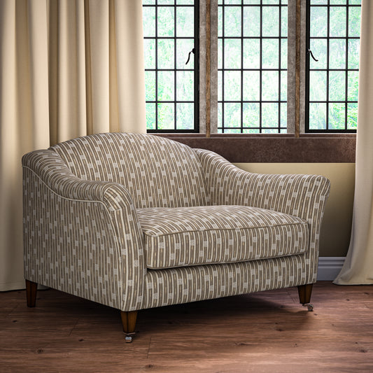 Inca Vertical Stripe Natural Fabric