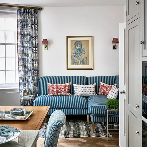 Kitchen Inspiration: Exploring Fabric in a Functional Space