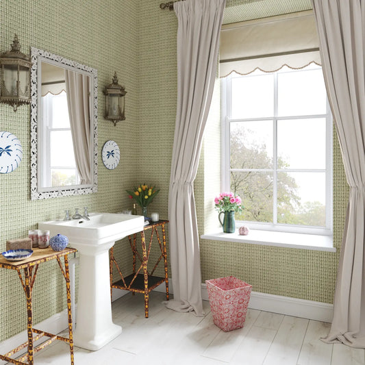 Bathroom Inspiration: Geometrics and Abstracts or Botanical Wallpaper?