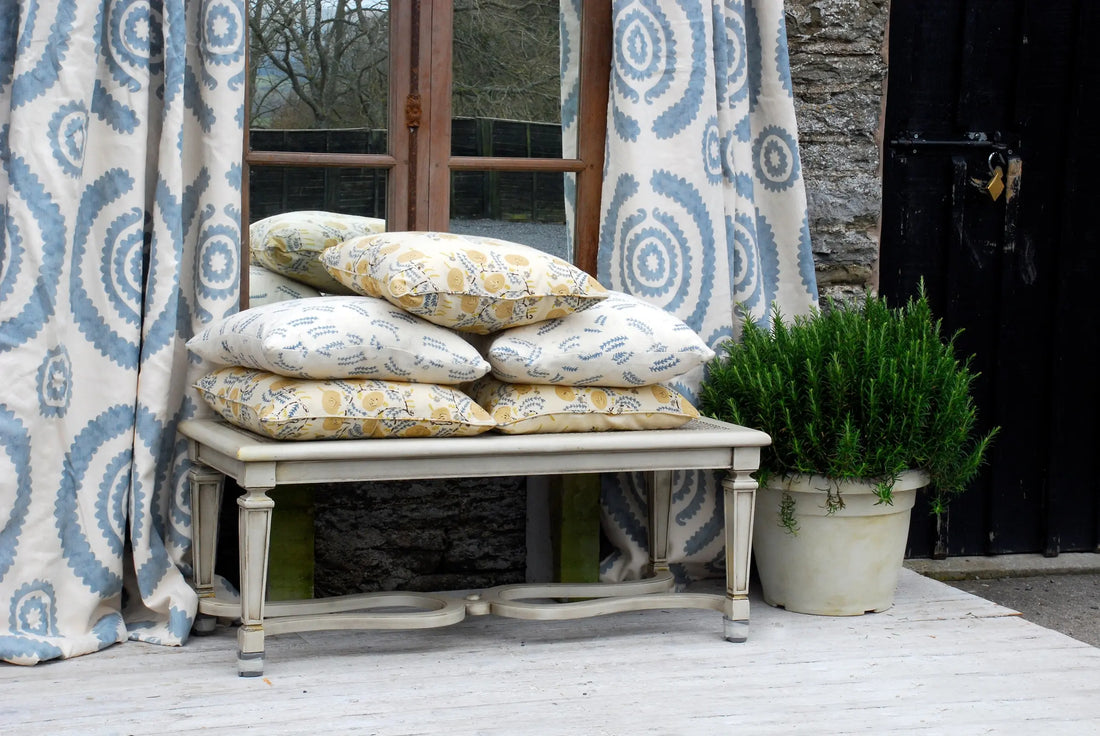 Window Seat Inspiration: Upholstery and Curtains