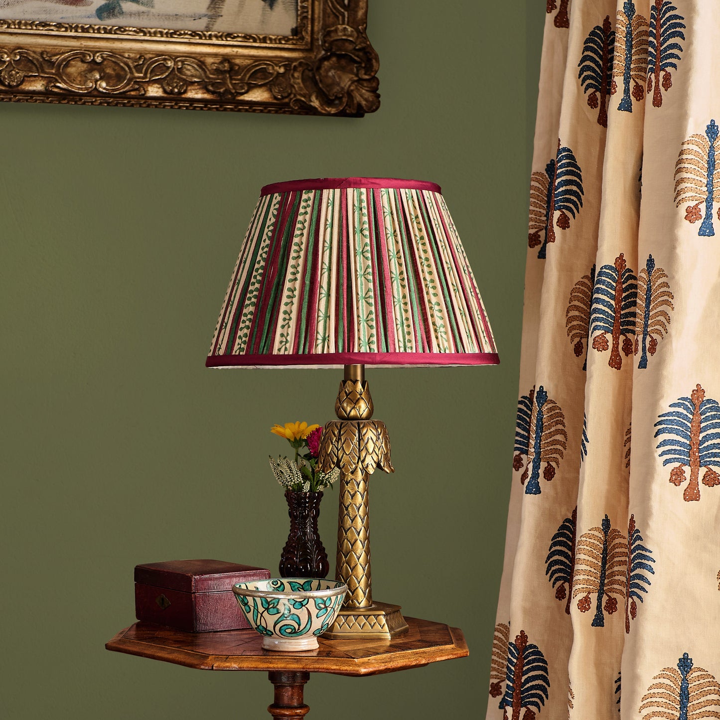 Antique Brass Palm Tree Lamp Base