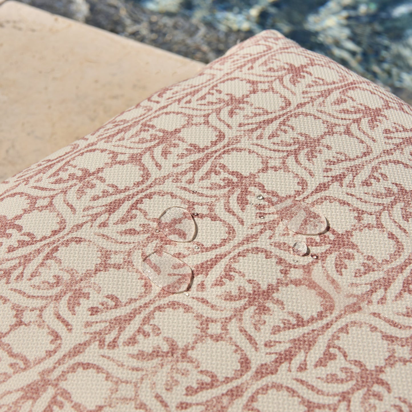 Ashok Pink Performance/Outdoor Square Cushion