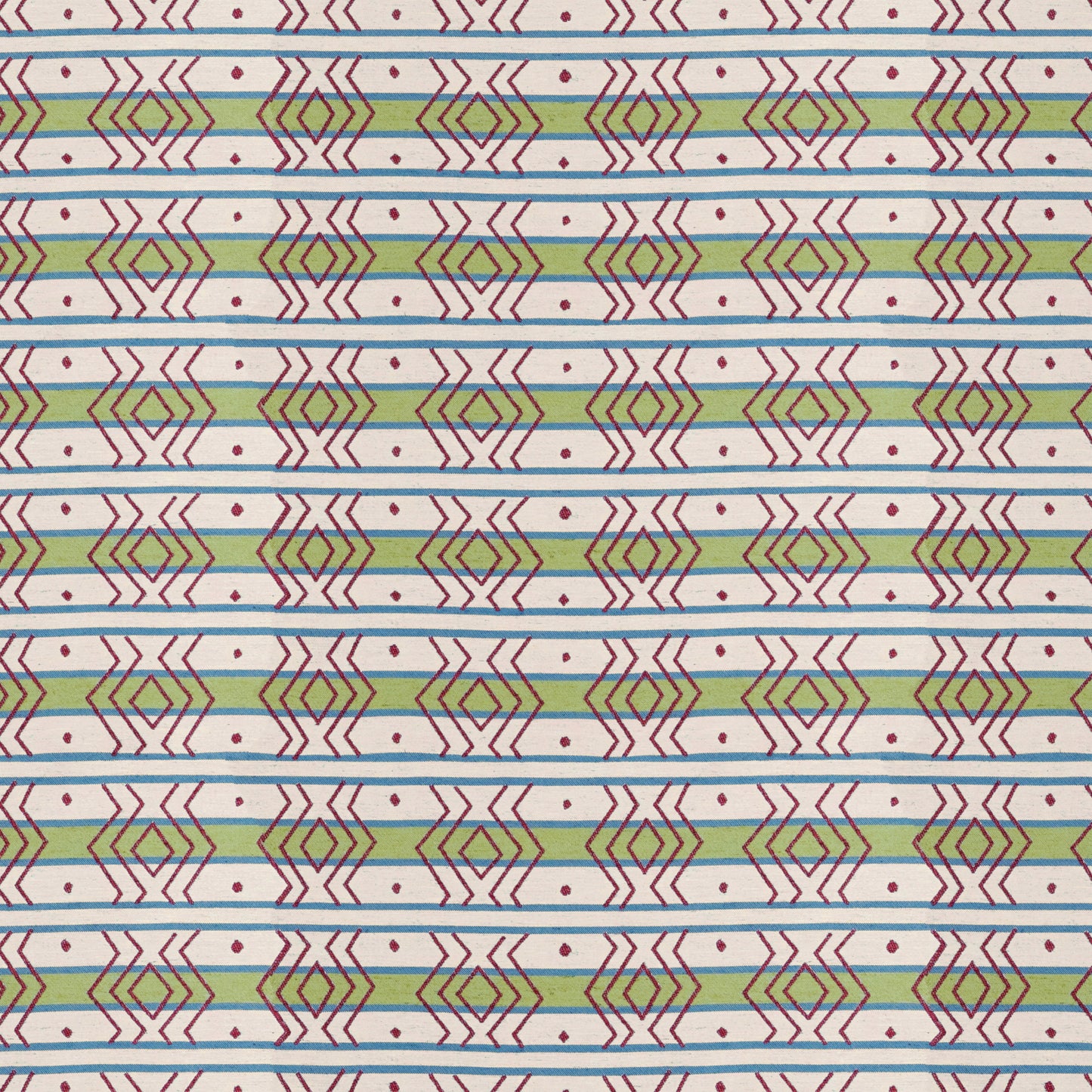 Azteca Stripe Leaf Fabric