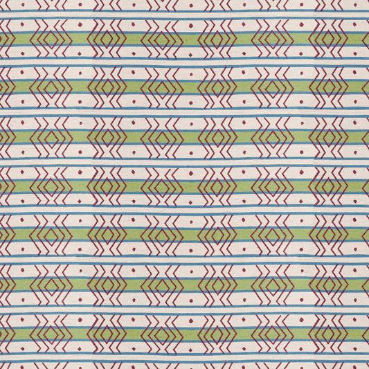 Azteca Stripe Leaf Fabric