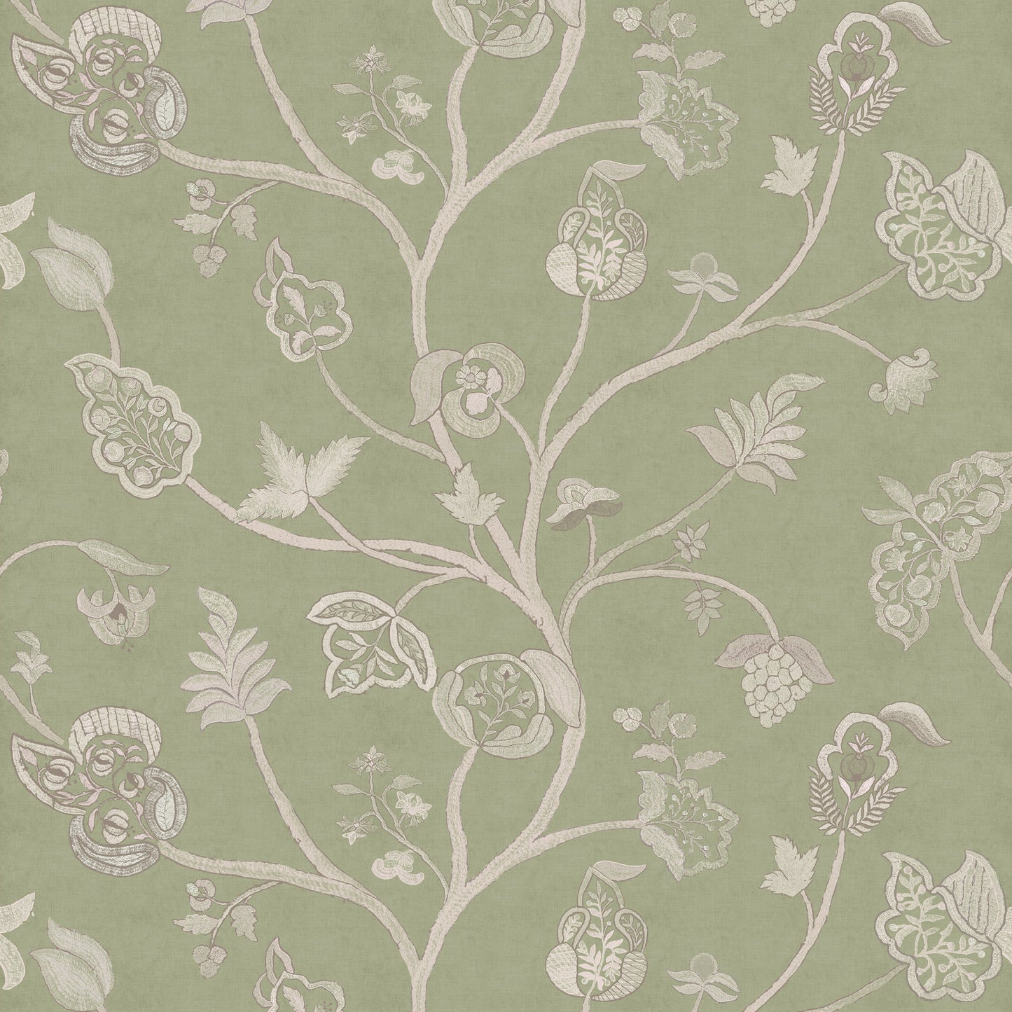 Little Begum Garden Green Wallpaper Roll