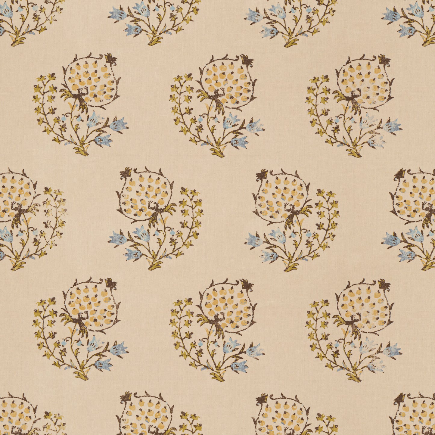 Calista Blue/Yellow Fabric