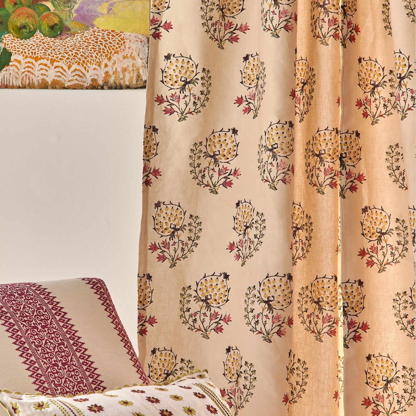 Calista Pink/Green Fabric