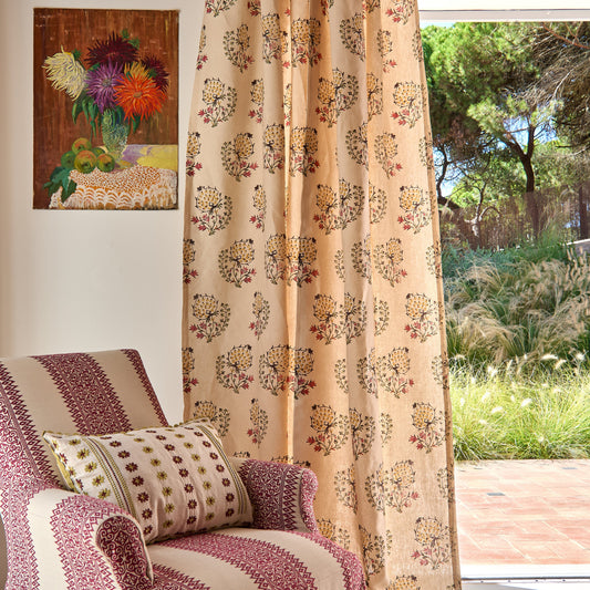 Calista Pink/Green Fabric