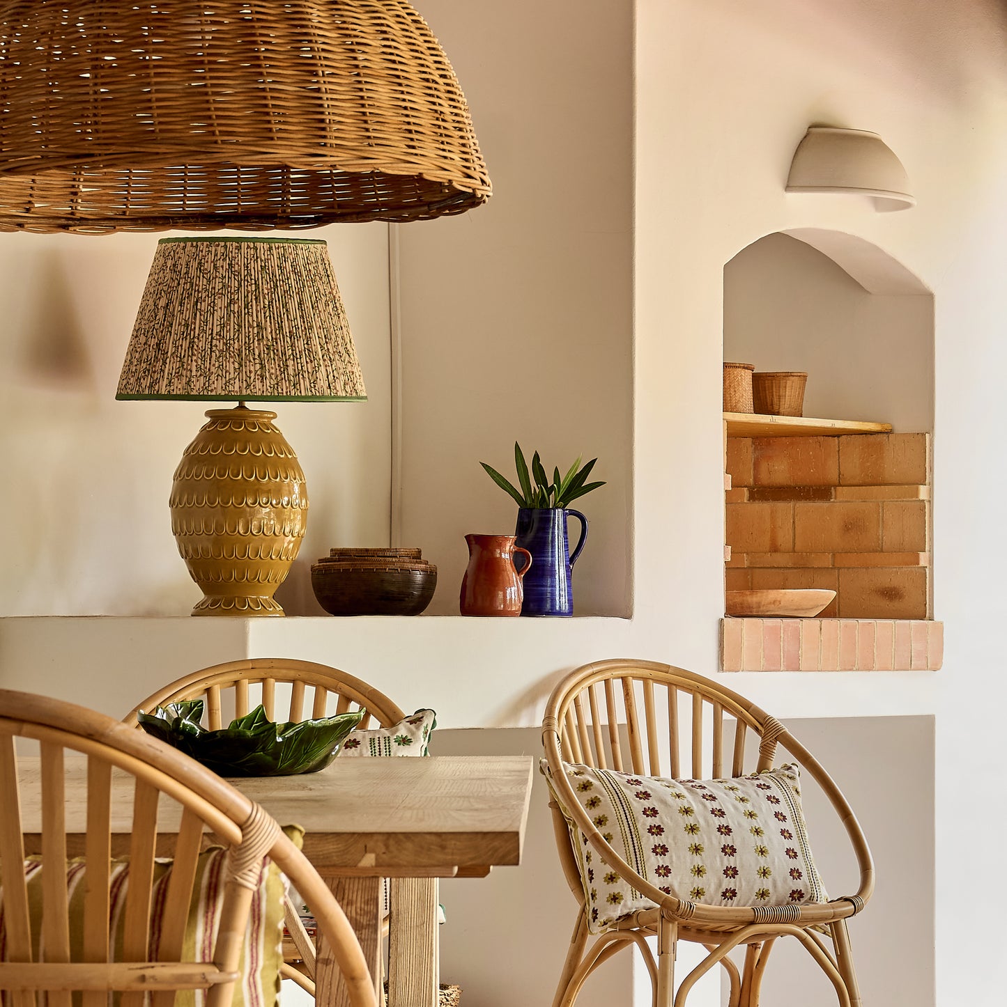 Mustard Tamera Ceramic Lamp Base