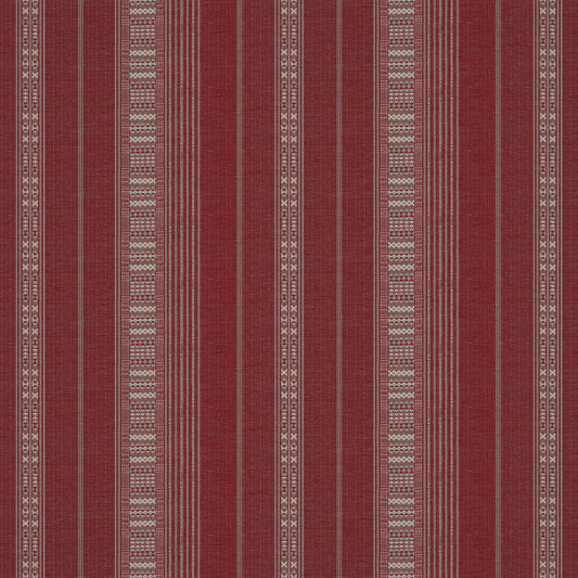 Ethnic Stripe Red Fabric