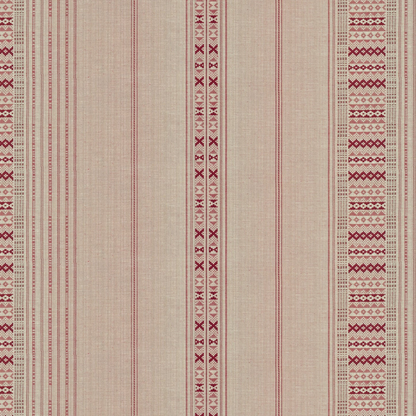 Ethnic Stripe Red Fabric