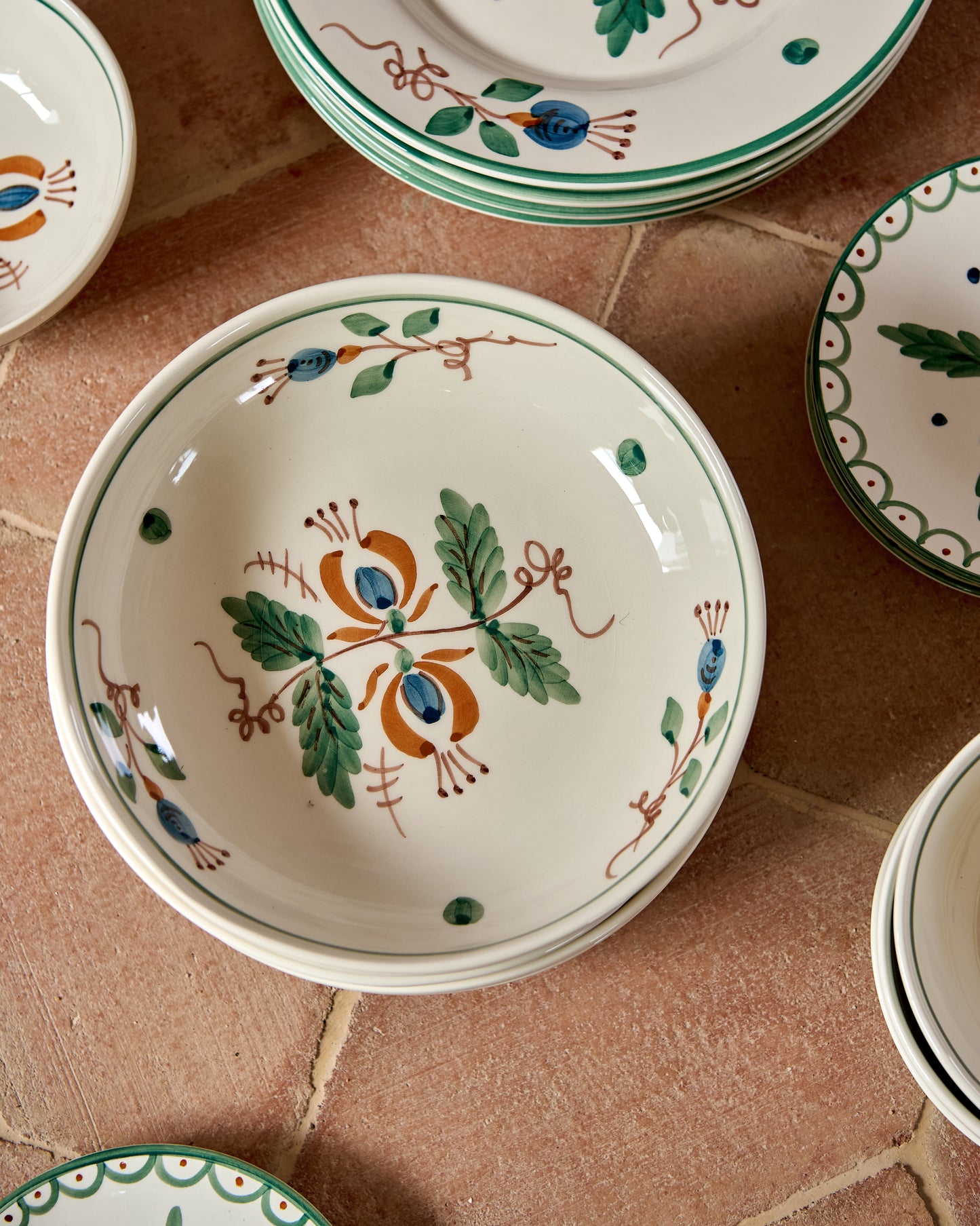 Floresta Ceramic Shallow Bowl