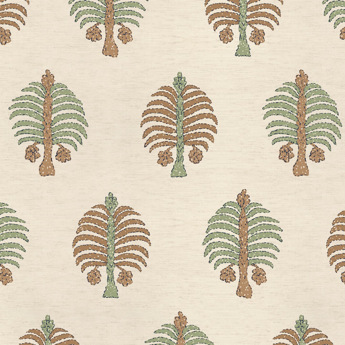 Gobi Garden Green Grasscloth Roll