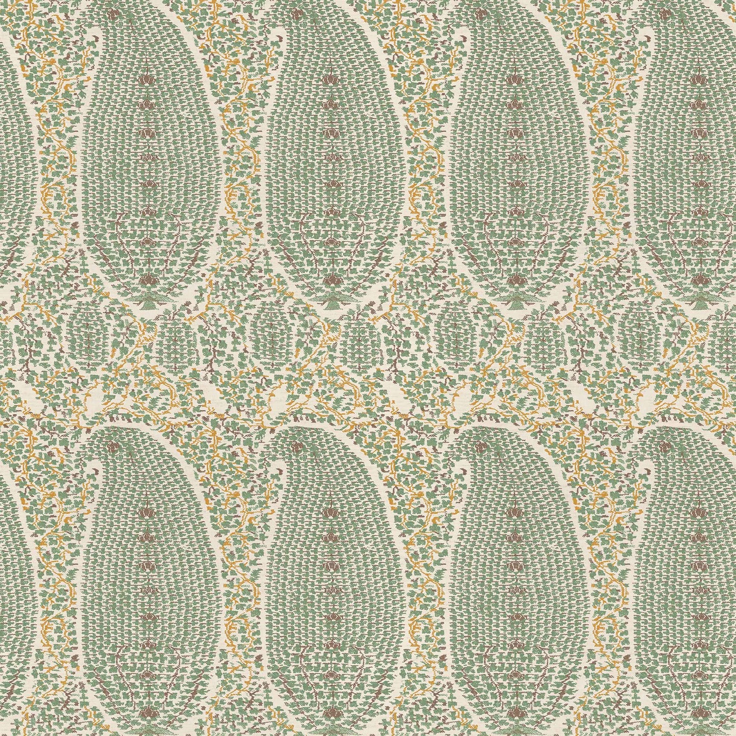 Jamawar Garden Green Grasscloth Roll