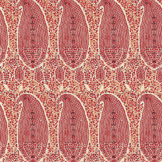 Jamawar Red/Spice Grasscloth Roll