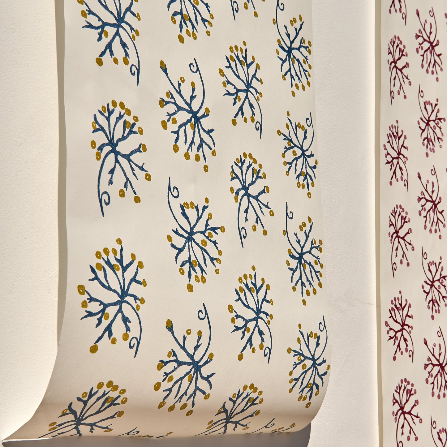 Juniper Blue/Yellow Wallpaper Roll