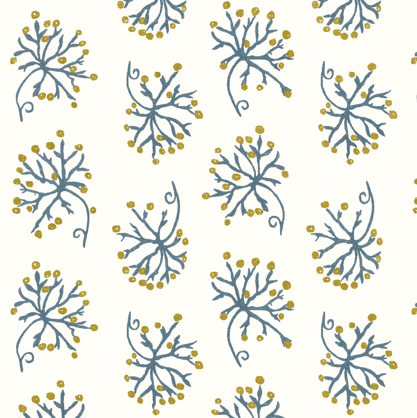 Juniper Blue/Yellow Wallpaper Roll